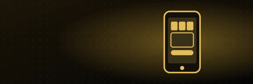 Richman Casino on your phone Richman Casino lobby on a phone screen with game tiles and a gold play button